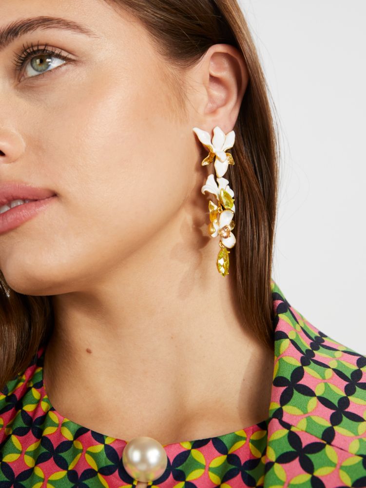 Kate spade store floral earrings