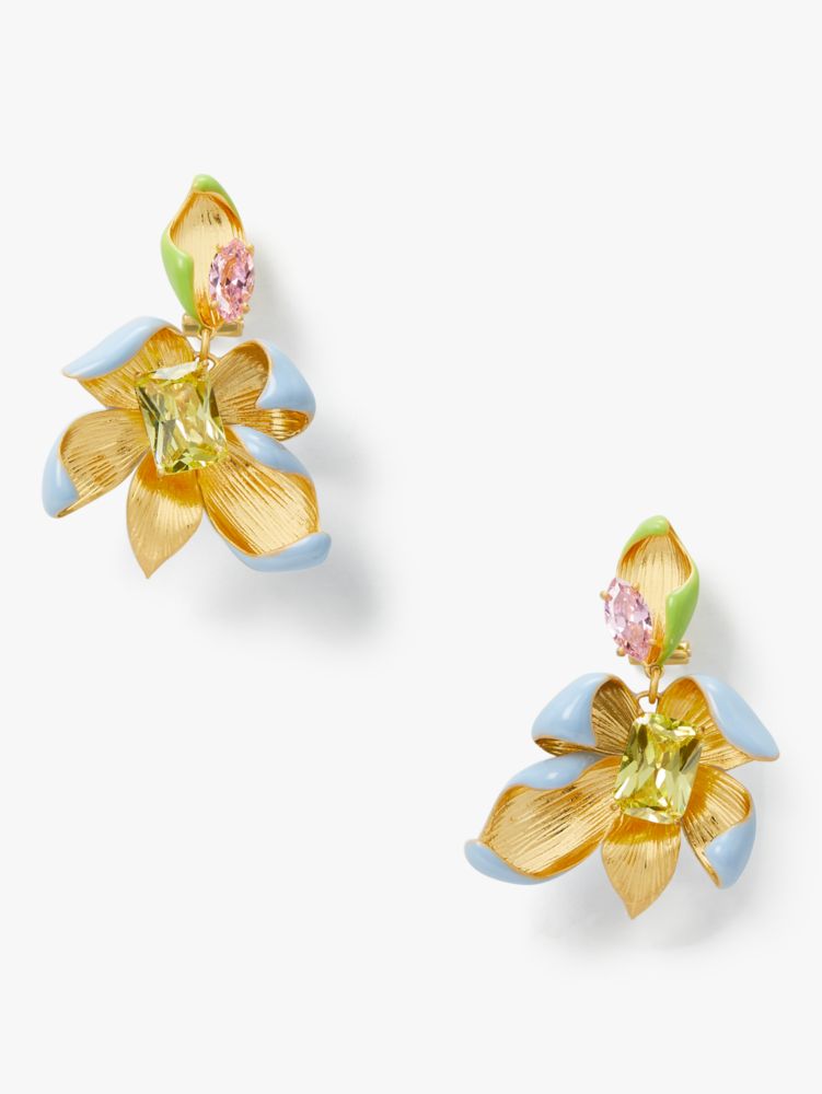 Kate spade floral on sale earrings