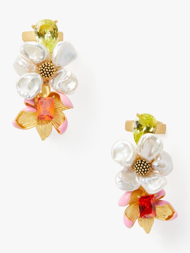 Floral Frenzy Ear Pin Earrings | Kate Spade New York