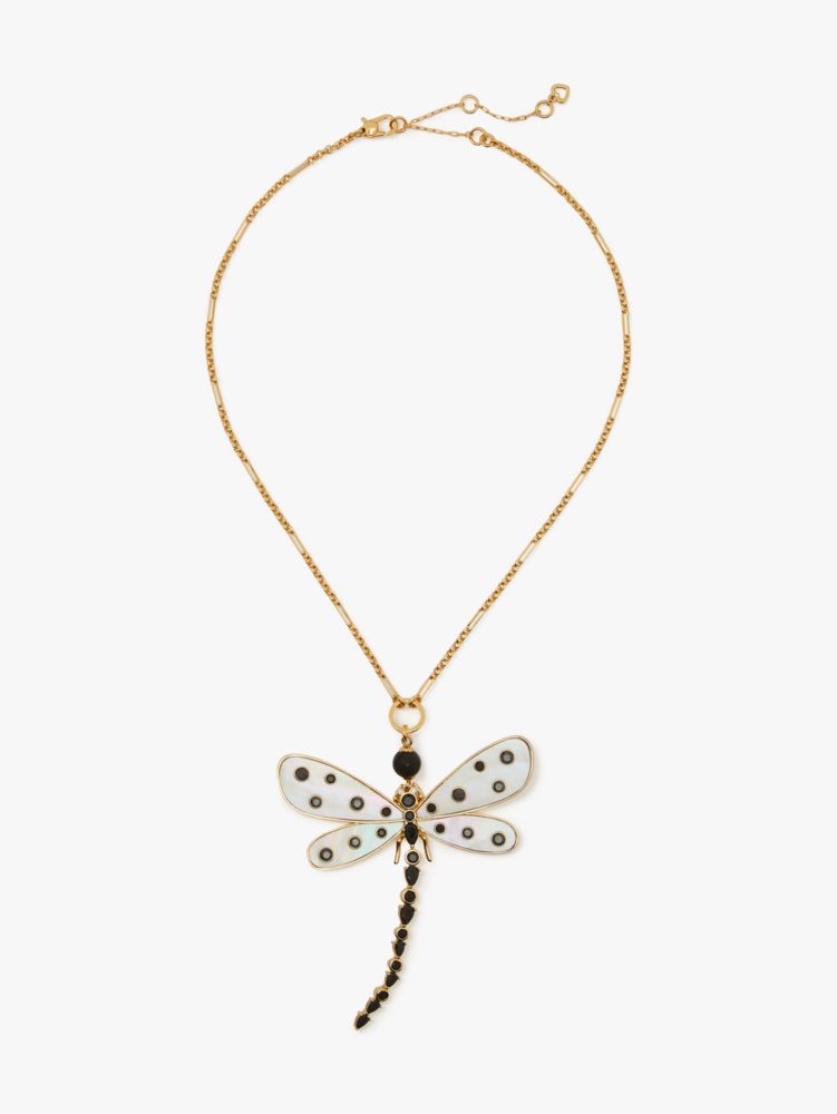 Kate Spade,Dazzling Dragonfly Statement Pendant,