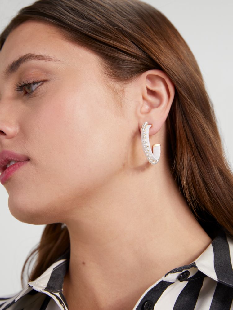 Kate Spade,Francesca Raffia Hoops,