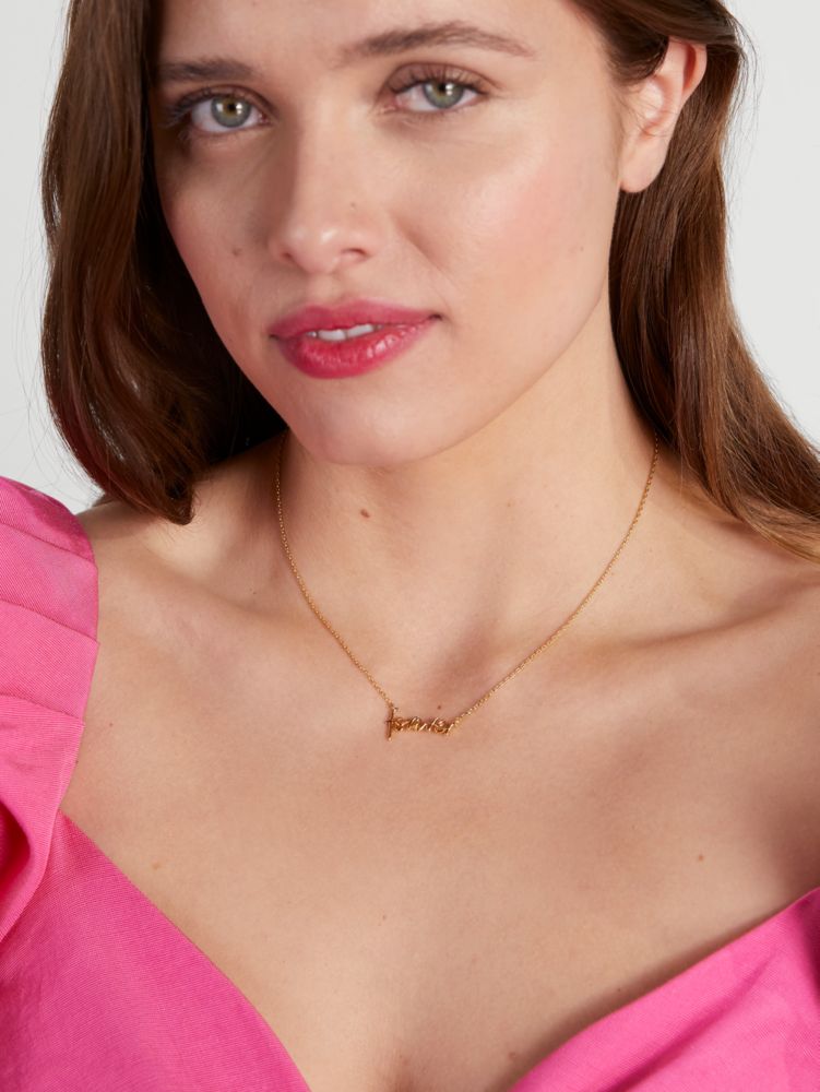 Kate Spade,Say Yes Forever Pendant,