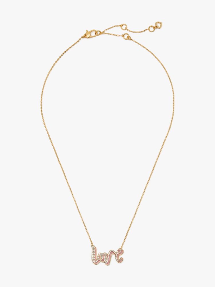 Kate Spade,Say Yes Love Pendant,