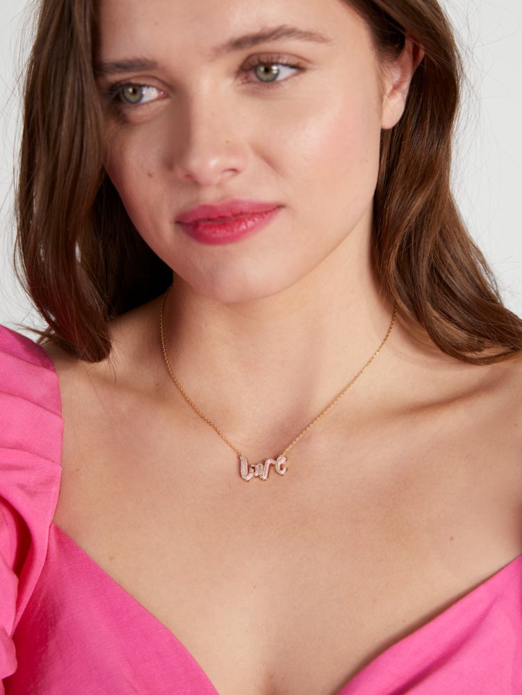 Kate Spade,Say Yes Love Pendant,