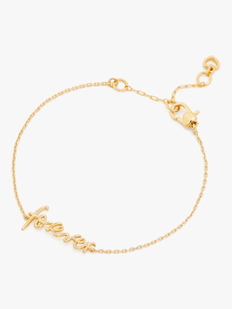 Kate Spade,Say Yes Forever Bracelet,Gold