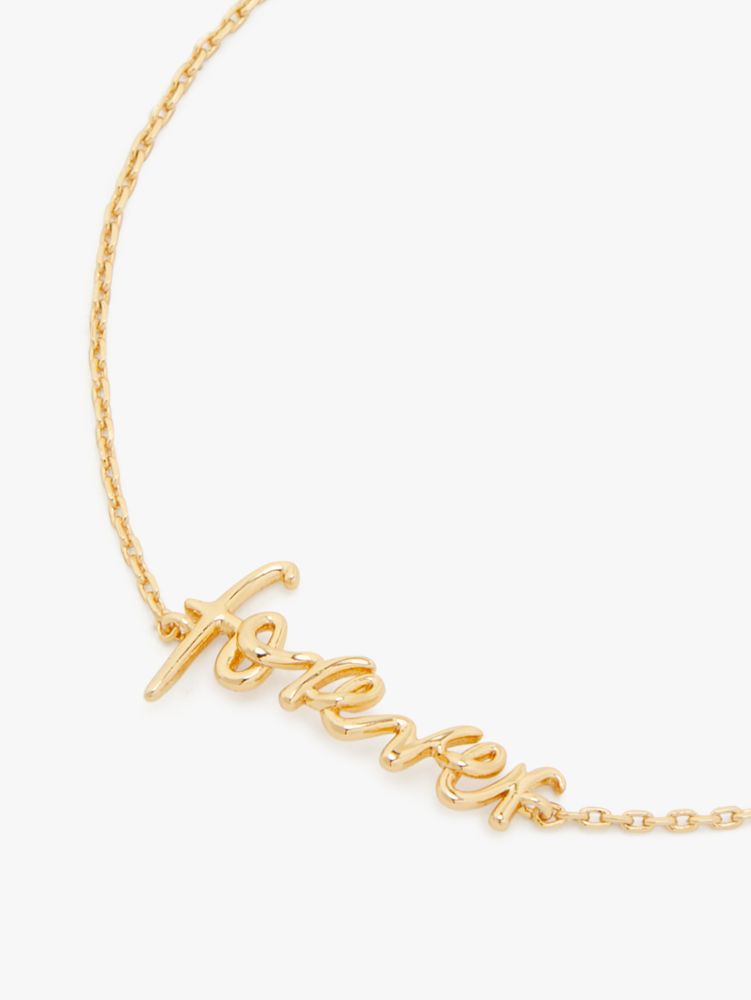 Kate Spade,Say Yes Forever Bracelet,Gold