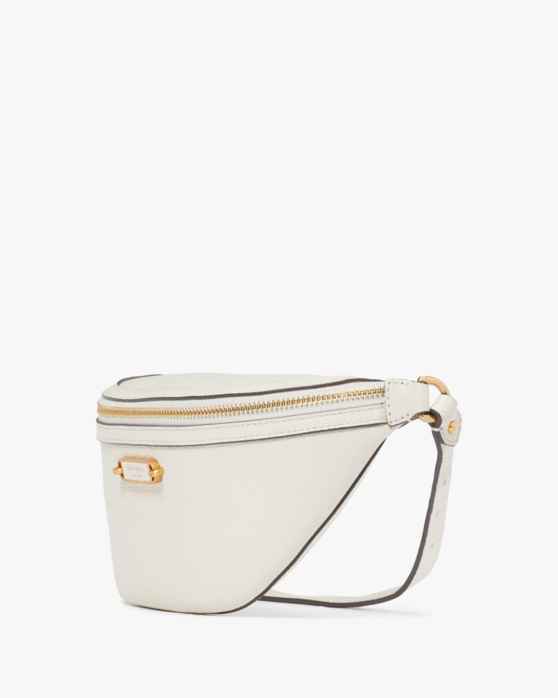 Kate Spade Gramercy Pebbled Leather Medium Belt Bag in White