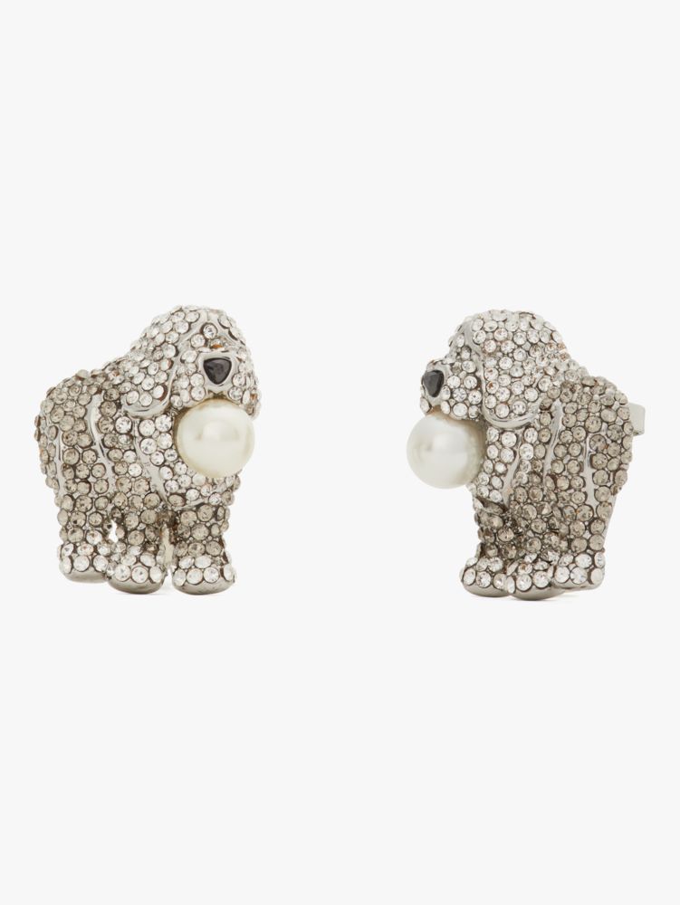 Kate Spade,Best In Show Sheep Dog Statement Studs,Neutral Multi