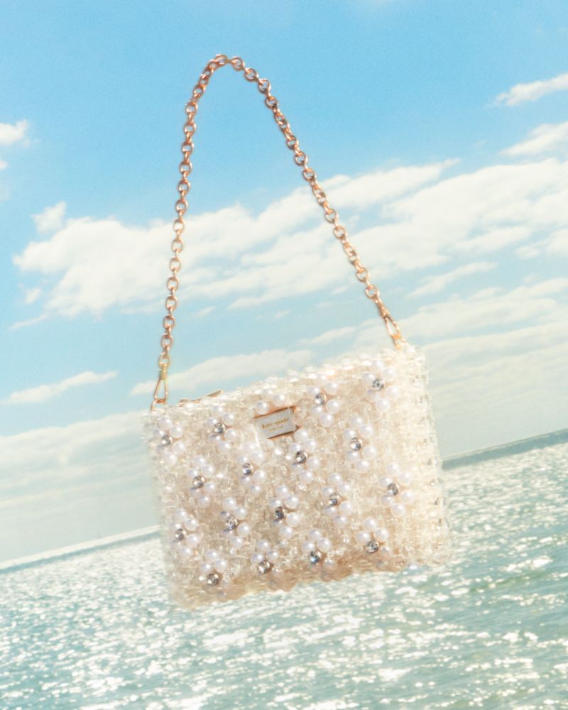 Beaded Strap Soft Phone Bag: Women's Designer Crossbody Bags