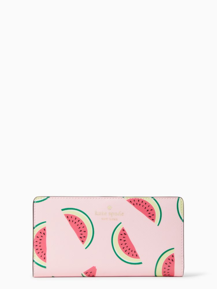 折りたたみ財布 Kate Spade Marlee Watermelon Party Large Slim Bifold Wallet Marlee Watermelon Party Large Slim Bifold Wallet | Kate
