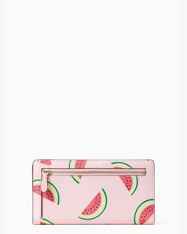 Marlee Watermelon Party Large Slim Bifold Wallet | Kate Spade Outlet