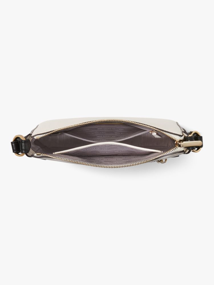 Kate Spade,Hudson Colorblocked Medium Crossbody,Leather,Crossbody,Logo,Metal,Piping,Day Party,
