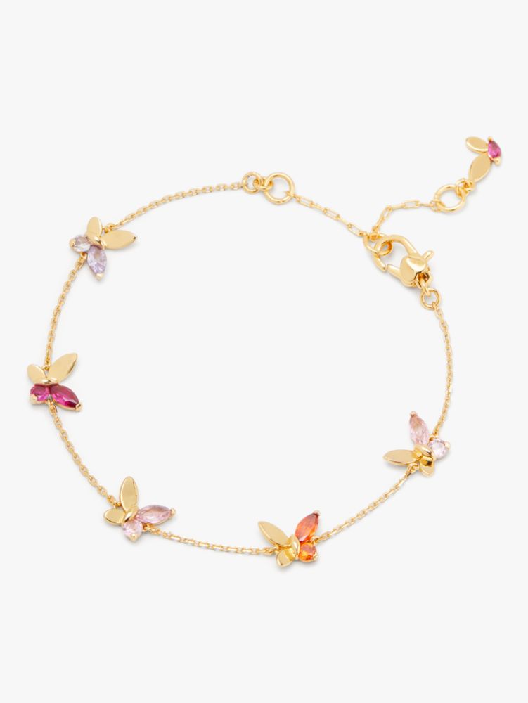 Kate Spade,Social Butterfly Bracelet,Pink Multi