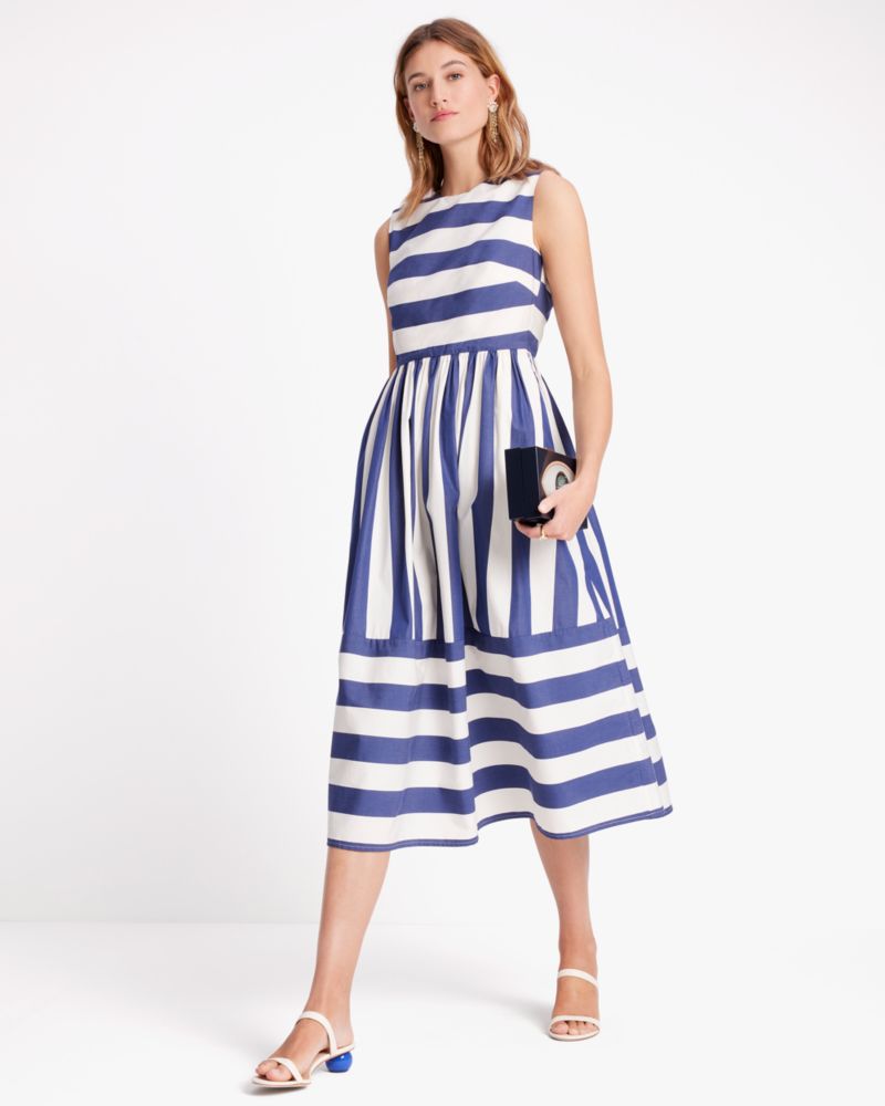 Awning Stripe Tiewaist Dress