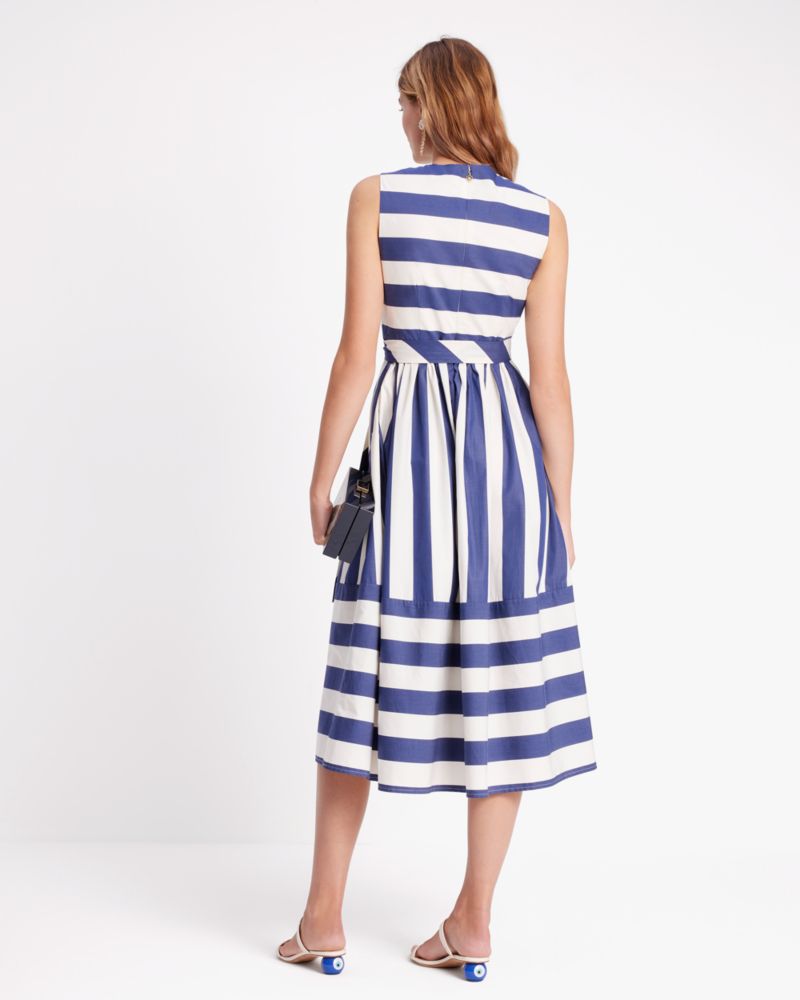 Awning Stripe Tie-waist Dress