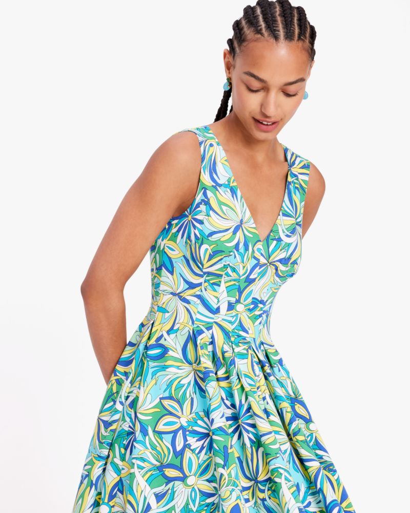 Kate Spade,Anemone Floral Amelia Dress,