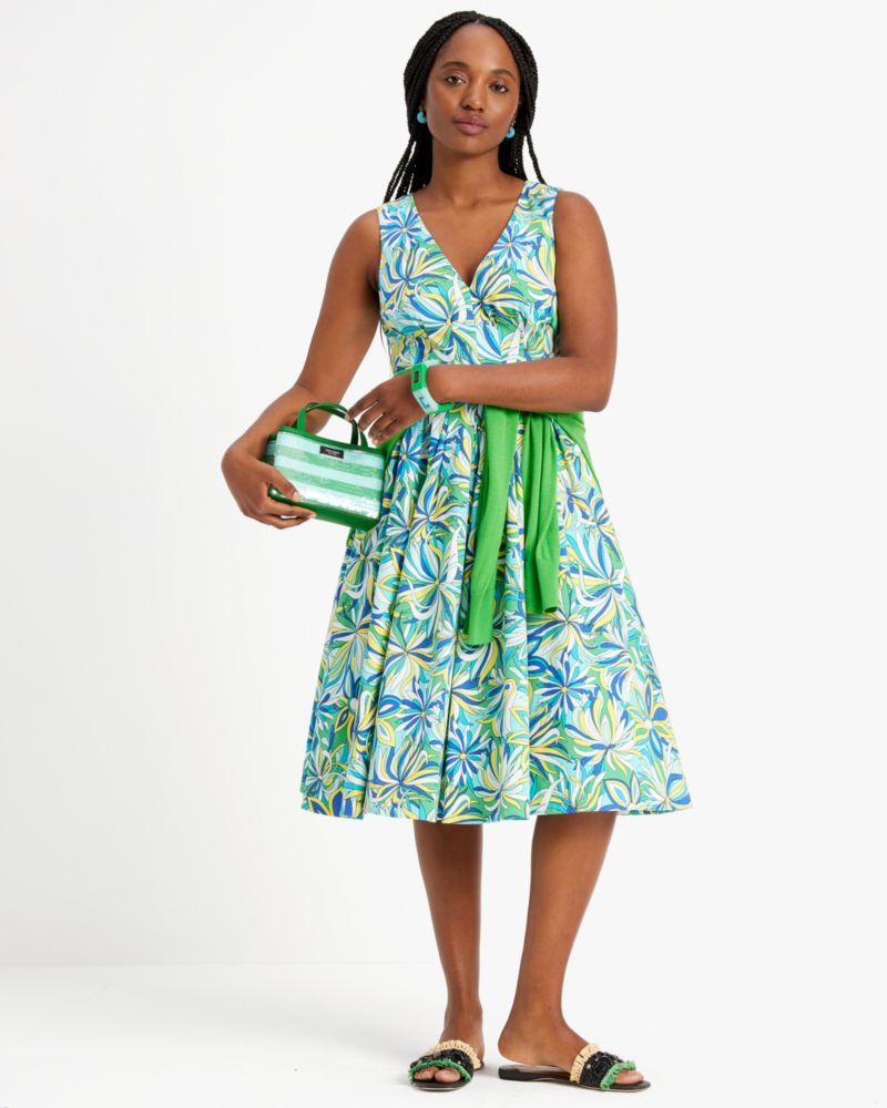 Green floral dress buy by Kate Spade