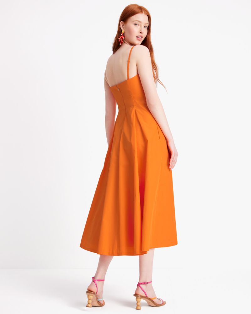 Kate Spade,Anita Taffeta Dress,Lining Polyester,Polyester,Spandex,Sundress,A-Line,No Embellishment,Adjustable,Day Party,