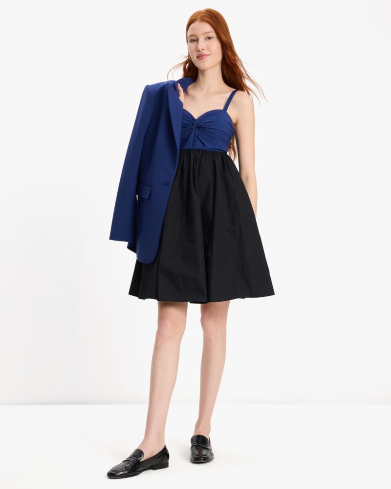 Kate Spade,Twist Bodice Colorblocked Dress,