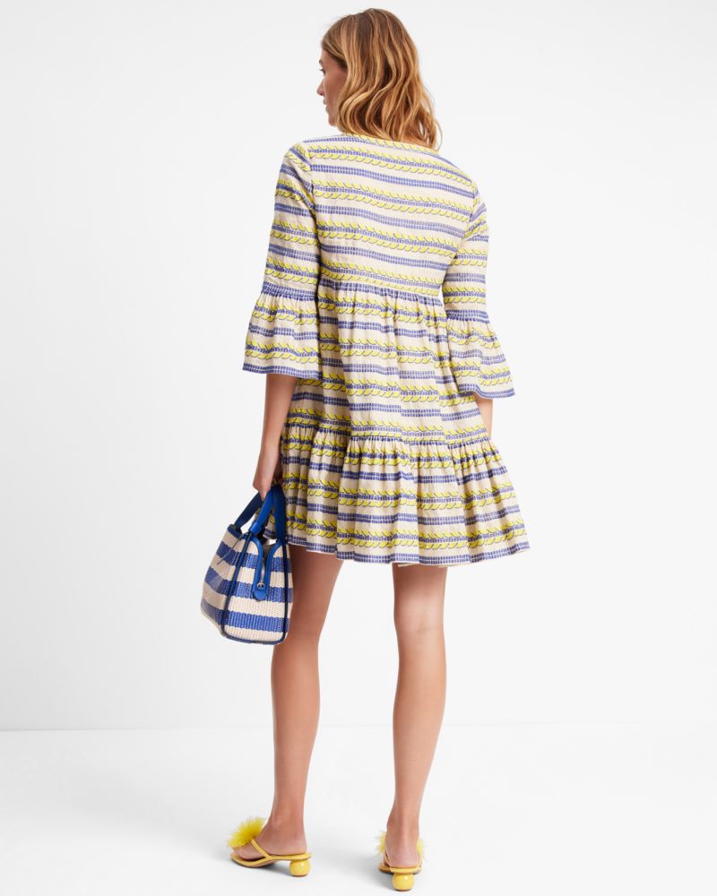 Awning Stripe Embroidered Tunic