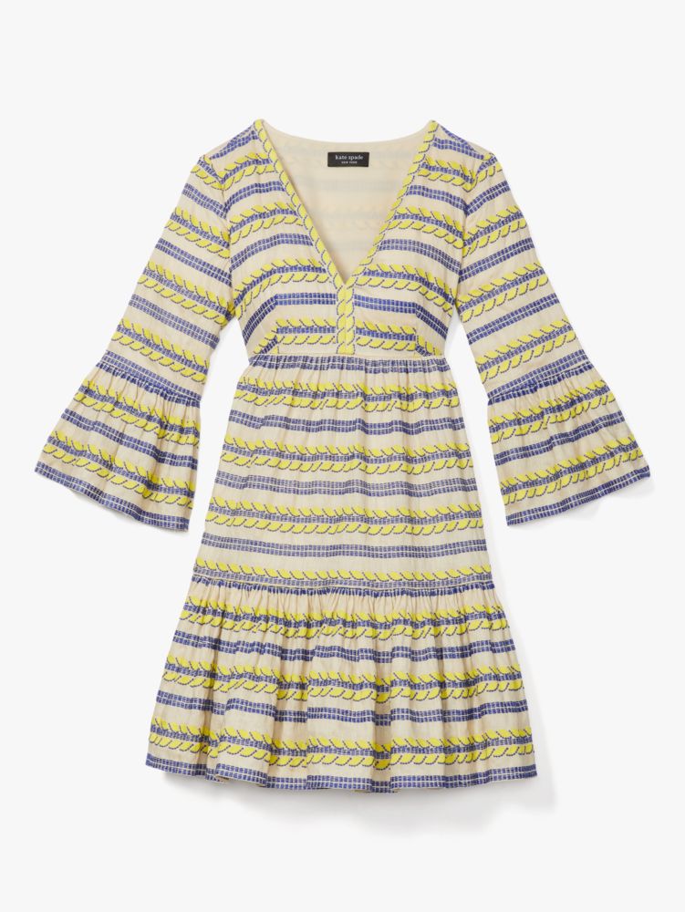 Awning Stripe Embroidered Tunic