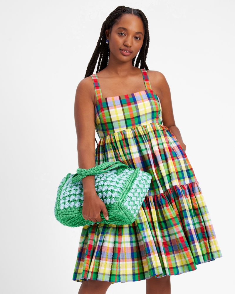 Checkered 2024 mini dress