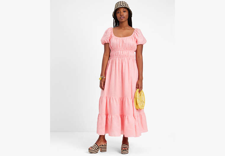 Kate Spade,Linen Riviera Dress,Day,Sea Star image number 0