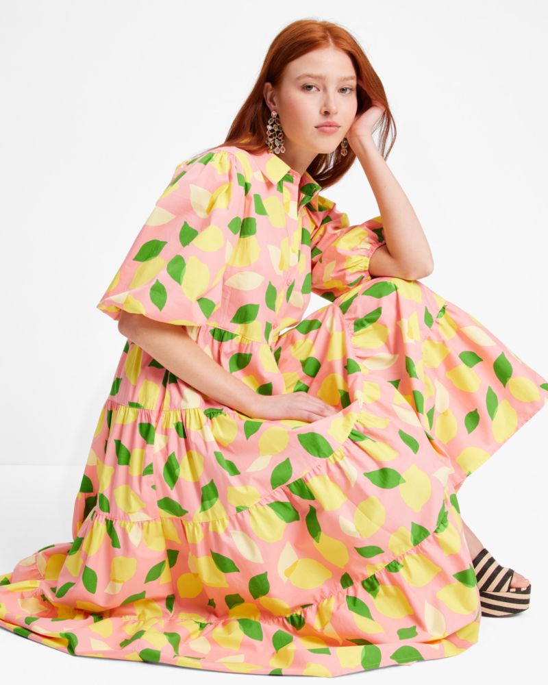 Kate spade lemon print dress best sale