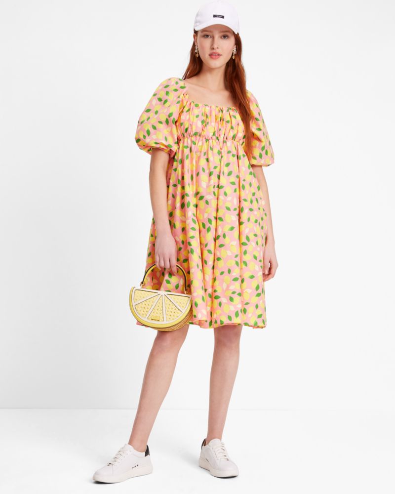 Lemon Toss Square Neck Dress Kate Spade GB