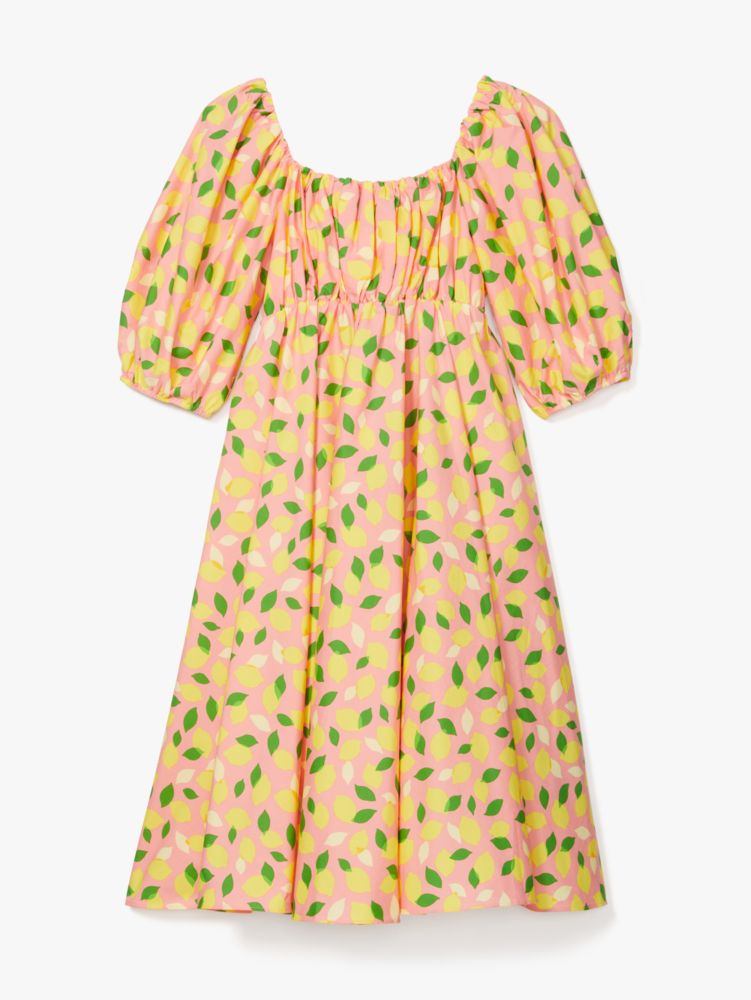 Kate Spade,Lemon Toss Square-neck Dress,