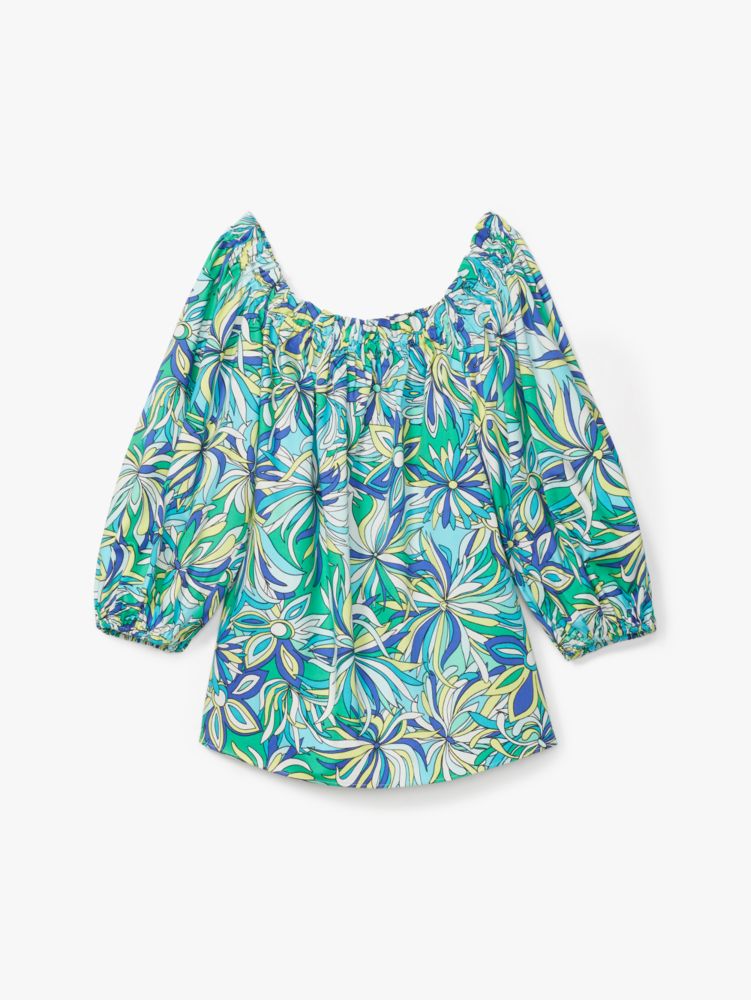 Kate Spade Anemone Floral Cover-up Caftan