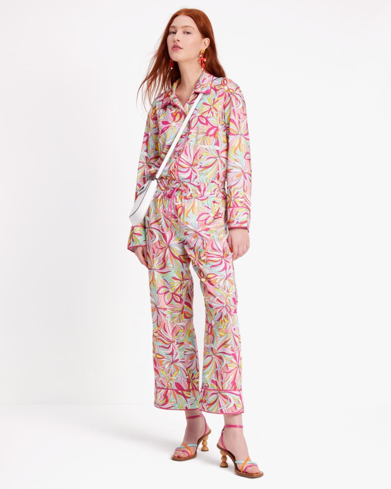Kate Spade,Anemone Floral After Hours Shirt,