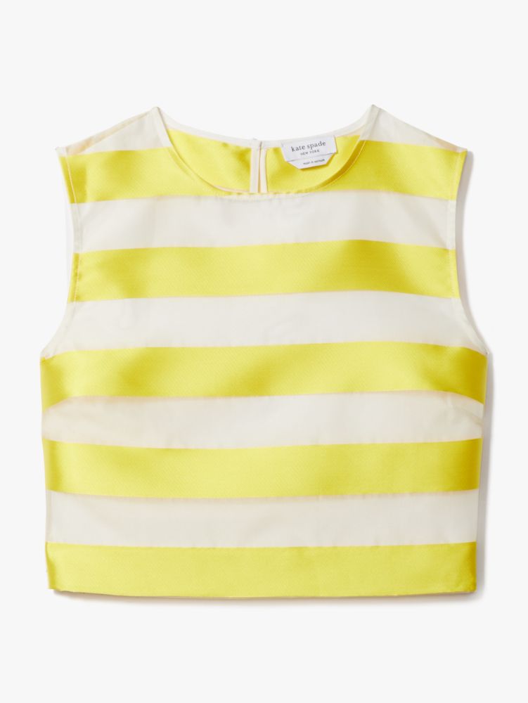 Kate Spade,Awning Stripe Organza Shell,