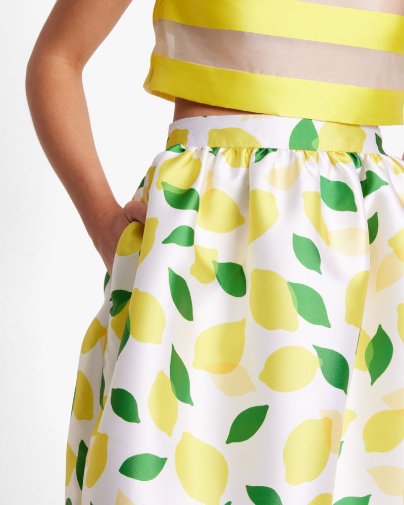 Kate Spade,レモン トス ミカド ミディ スカート,ウェア,