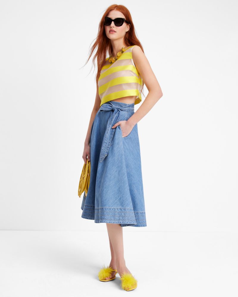 Kate spade 2024 jean skirt