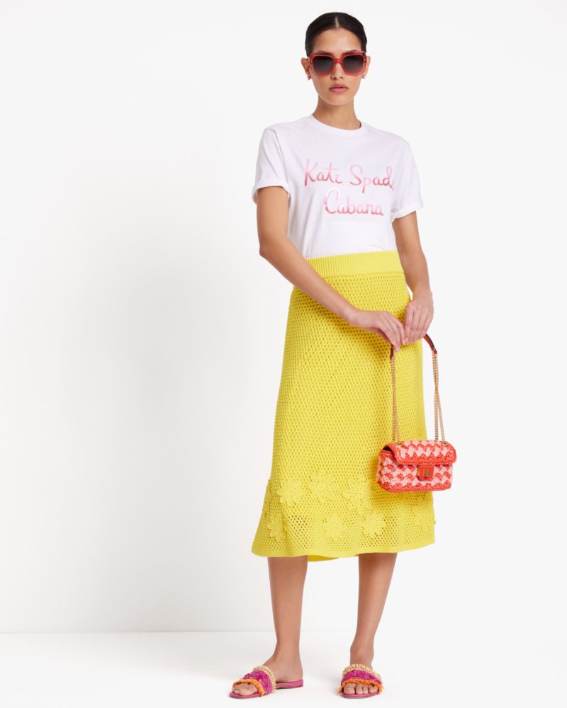 Kate Spade,クロシェ ミディ ニット スカート,全てのアウトレット,