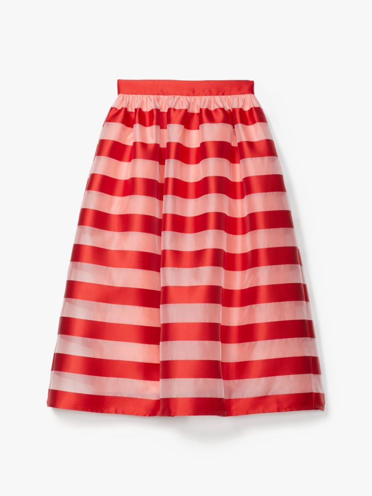 Kate Spade,オーニング ストライプ オーガンザ ミディ スカート,ウェア,