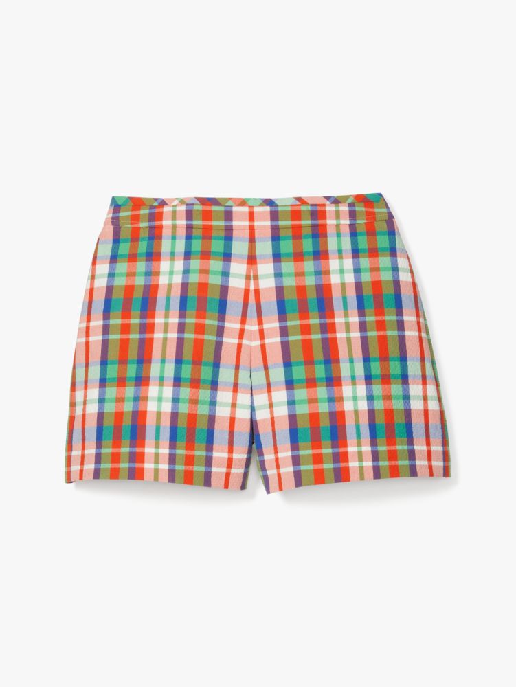 Coastal Plaid Seersucker Shorts