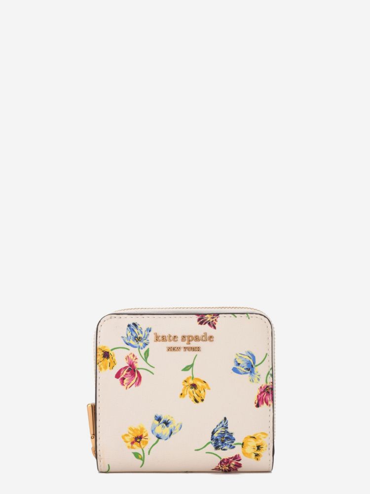 Kate Spade,モーガン チューリップ トス スモール コンパクト ウォレット,全てのアウトレット,クリームマルチ