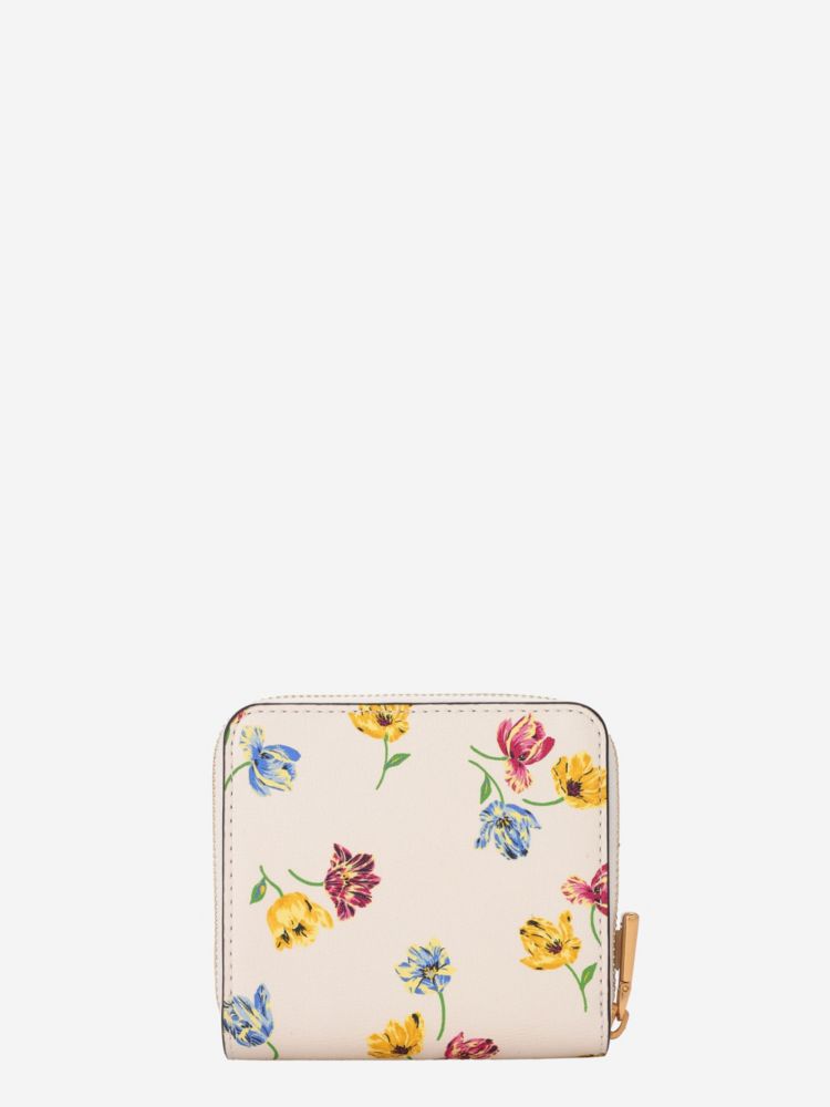 Kate Spade,モーガン チューリップ トス スモール コンパクト ウォレット,全てのアウトレット,クリームマルチ