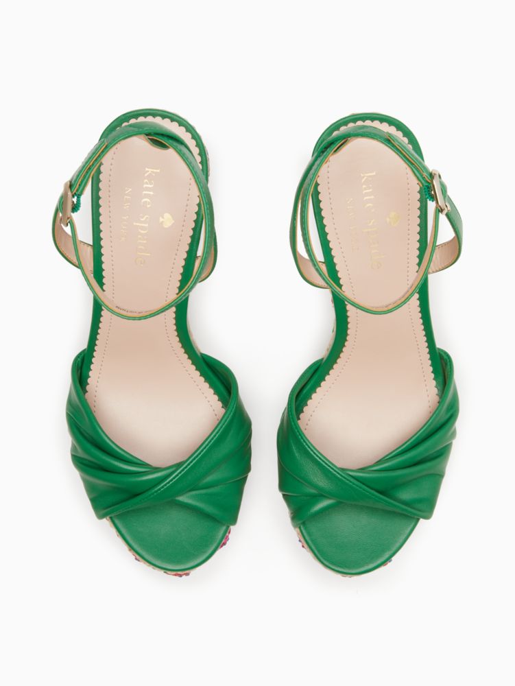 Kate Spade,tallulah sandals,Green Bean Multi