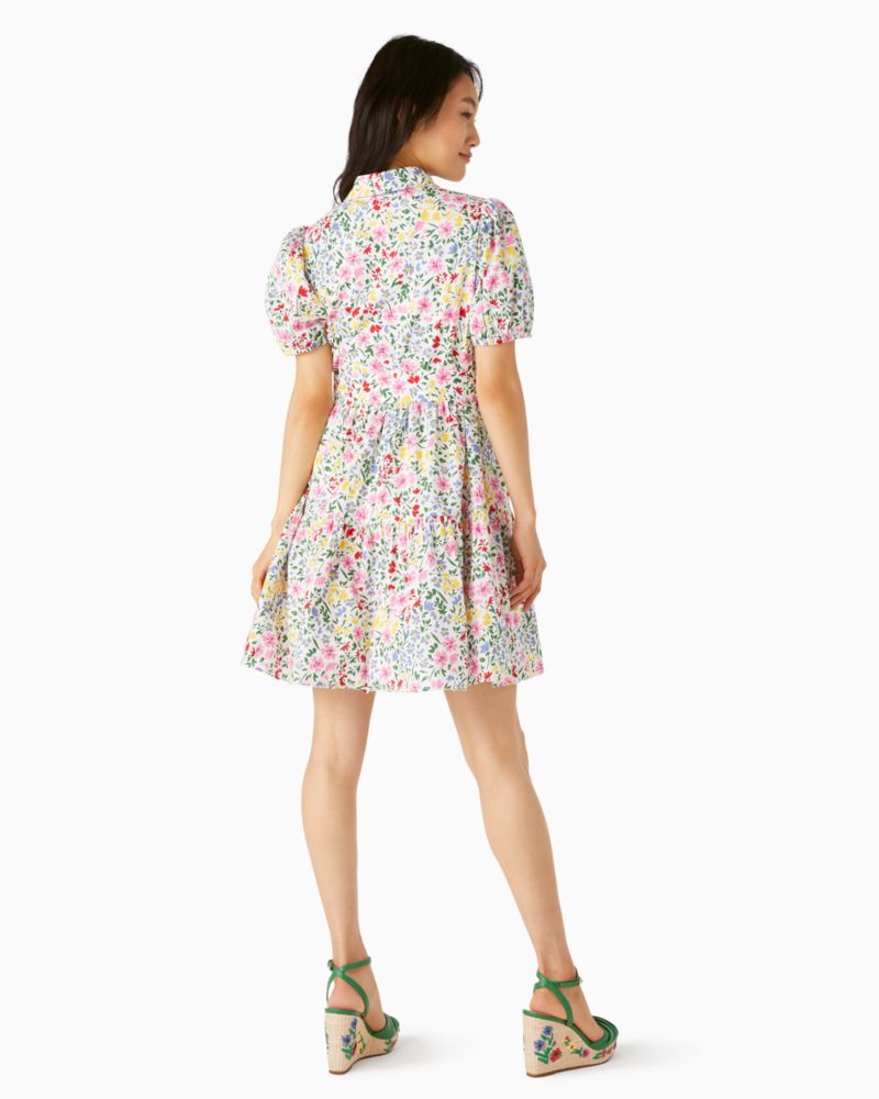 Kate Spade,shoreside floral shirtdress,Cotton Blend,Cream