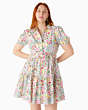 Kate Spade,shoreside floral shirtdress,Cotton Blend,Cream