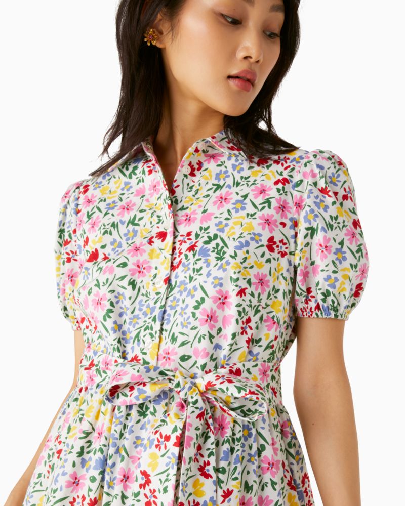 Shoreside Floral Shirtdress | Kate Spade Outlet