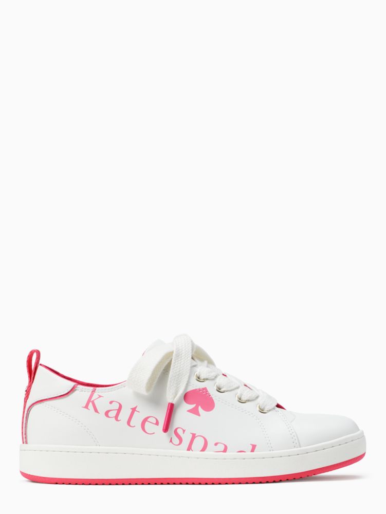 Kate Spade,Nikki Sneaker,Optic White/Pink Peppercorn