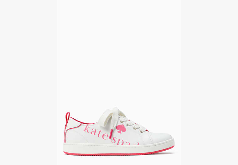 Kate Spade,nikki sneakers,Optic White/Pink Peppercorn