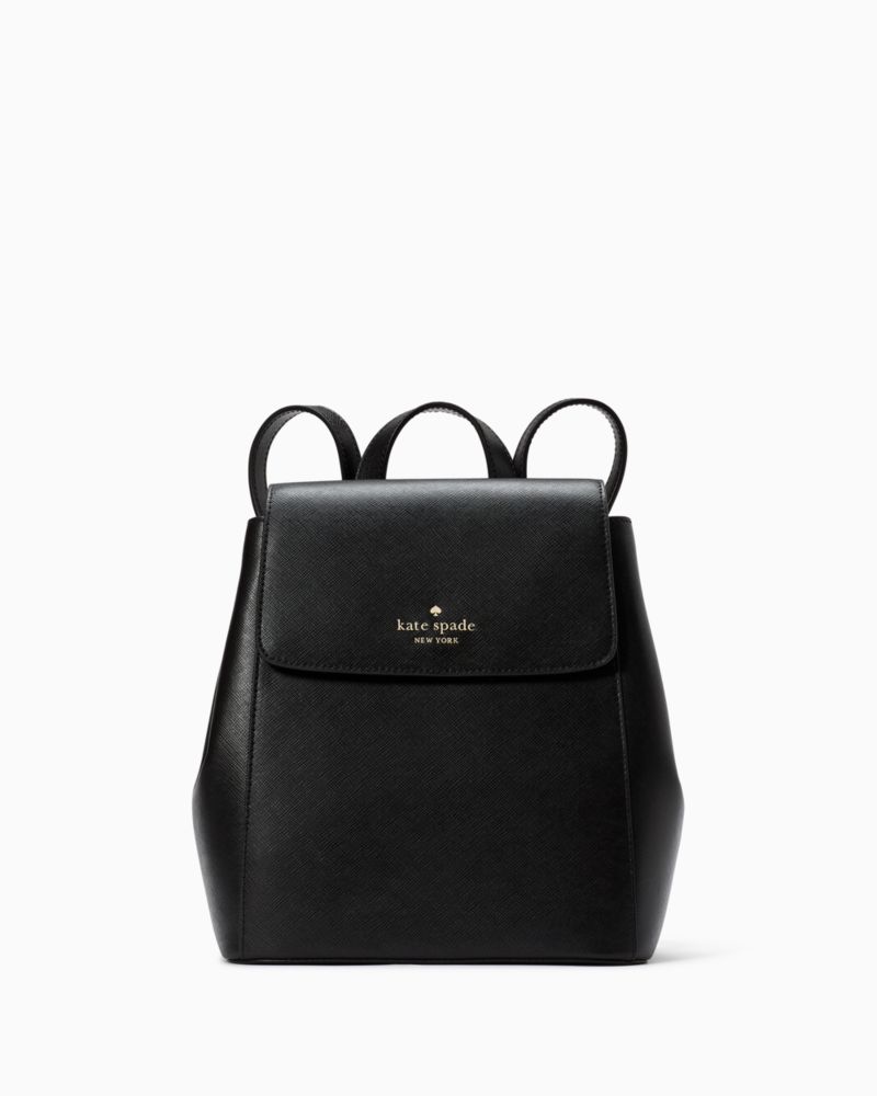 Kate Spade,Madison Flap Backpack,Black