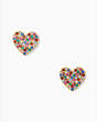 Kate Spade,yours truly pave studs,Rainbow Multi