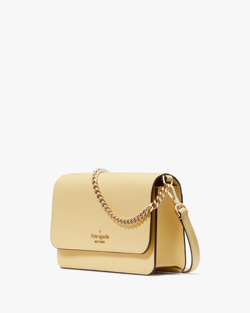 Kate Spade,Madison Flap Convertible Crossbody,Butter