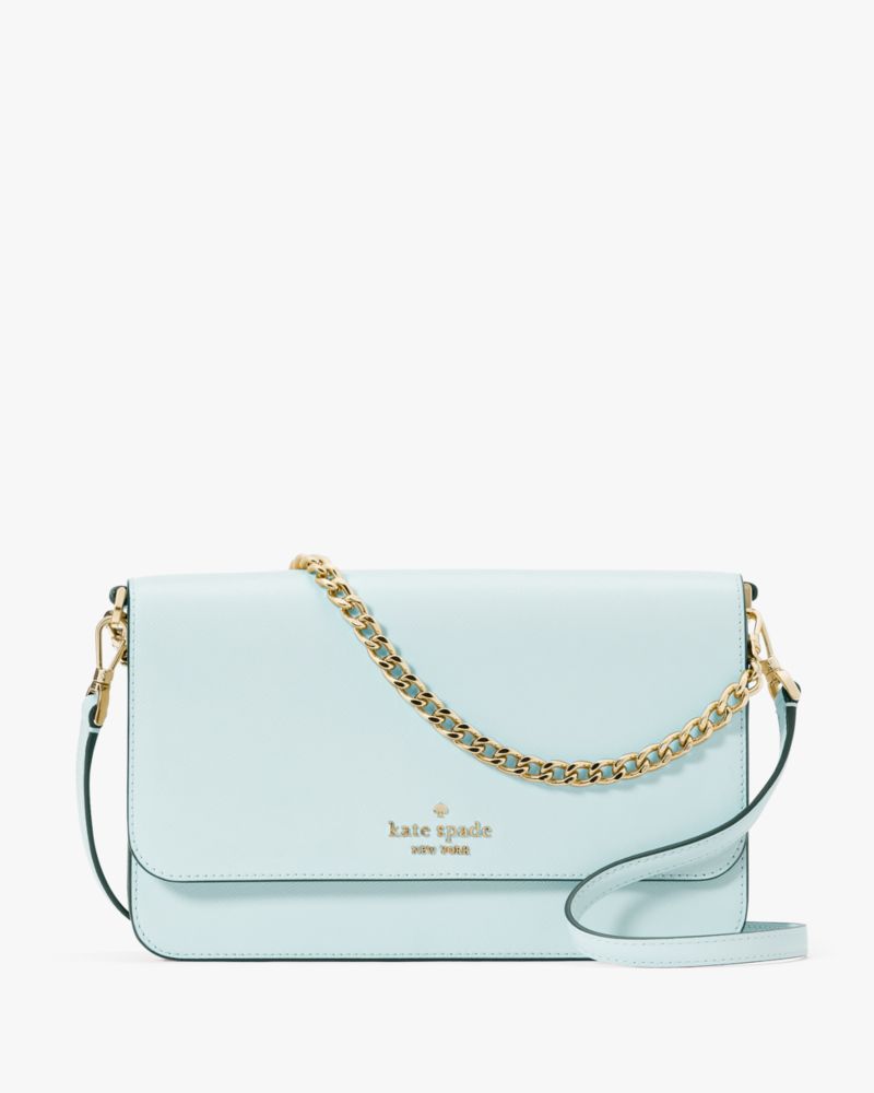 Kate Spade,Madison Flap Convertible Crossbody,Blue Glow